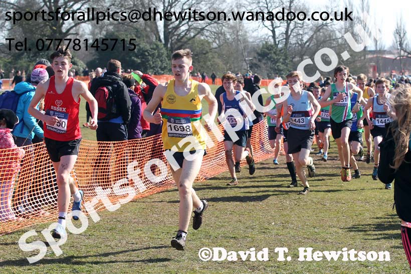 Boys under-15 Inter Counties Cross Country,  Cofton Park, Birmingham. Photo: David T. Hewitson/Sports for All Pics